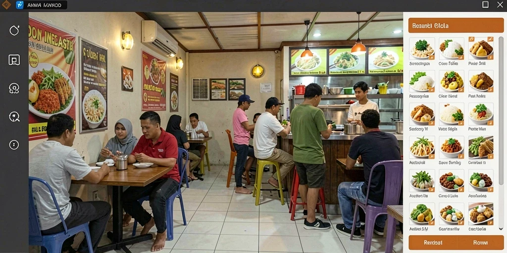 Screenshot menampilkan karakter dalam aksi seru.