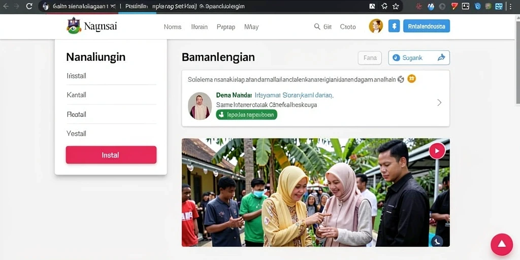 Tampilan antarmuka aplikasi yang menawan.