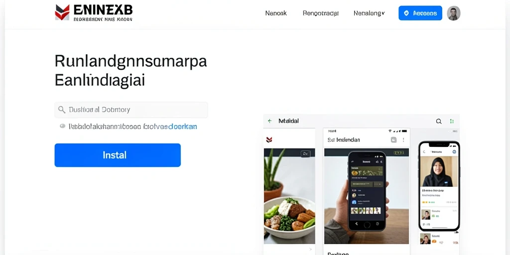Screenshot menunjukkan tampilan menu utama yang menarik.