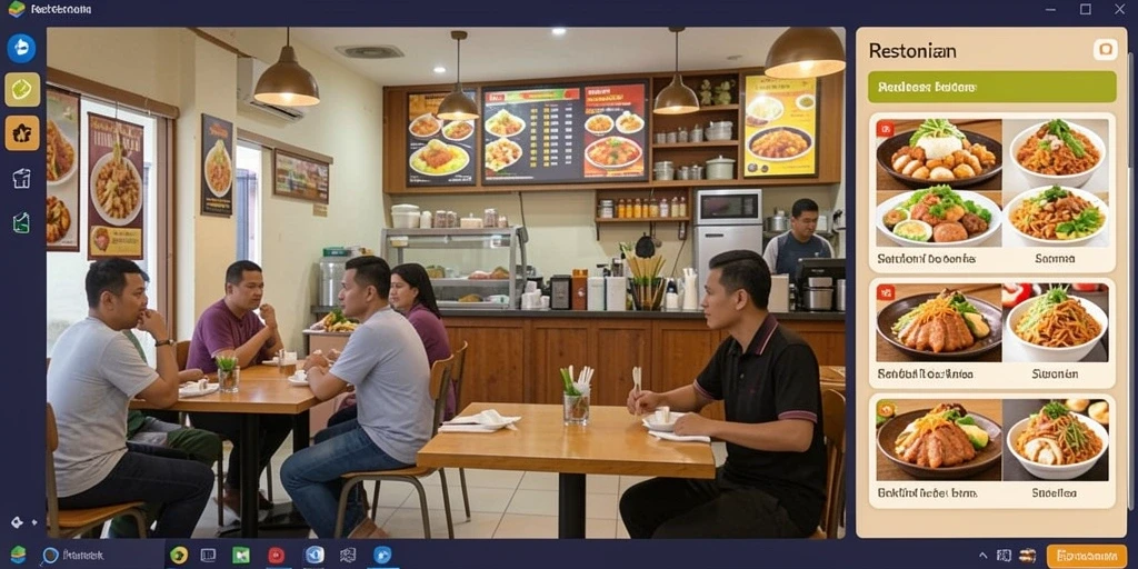 Tampilan antarmuka yang user-friendly.