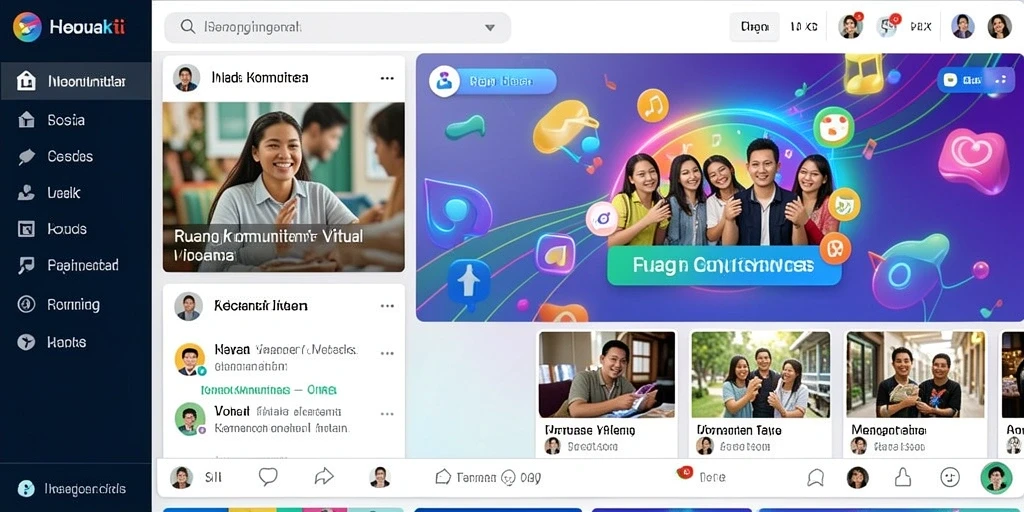 Tampilan antarmuka aplikasi yang modern dan menarik.