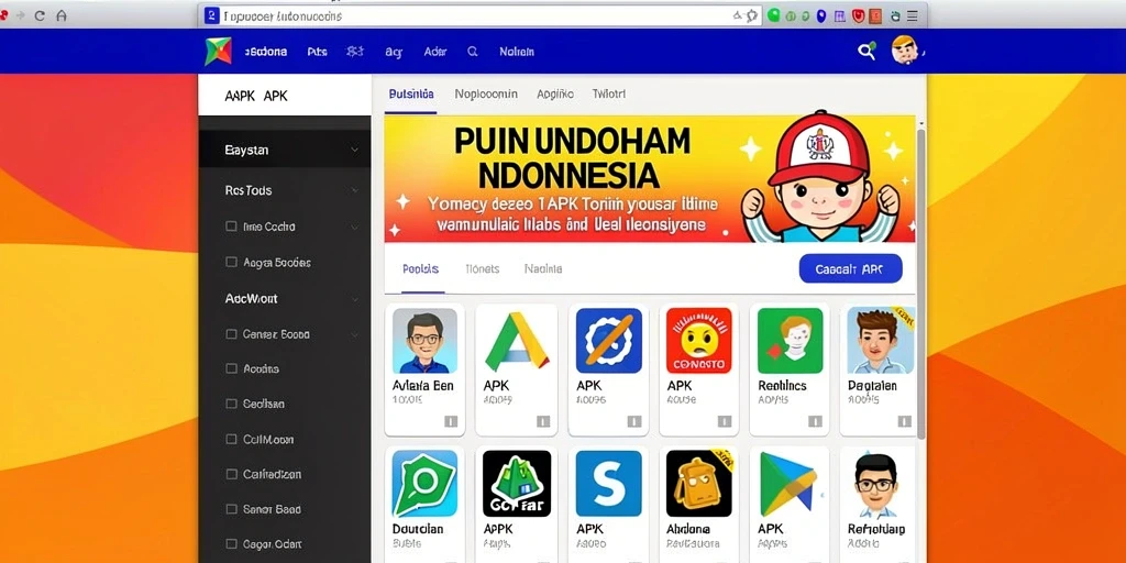 Tampilan awal permainan yang menarik dan user-friendly.