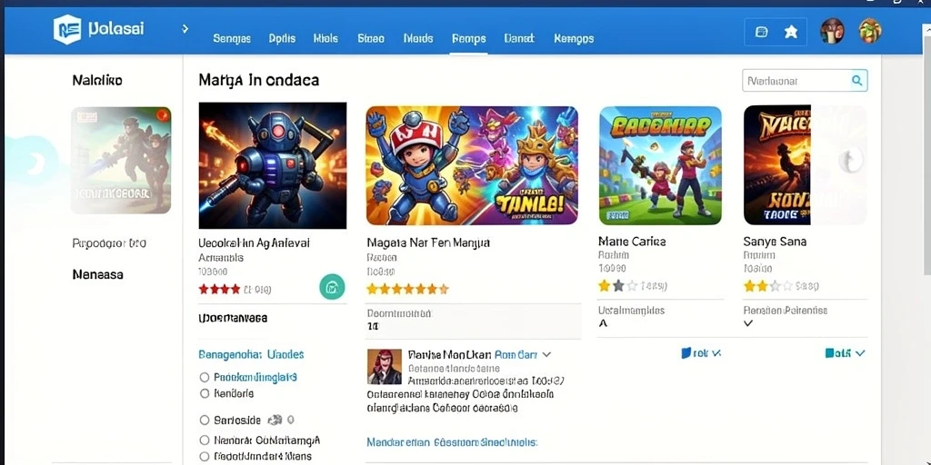 Screenshot menunjukkan tampilan awal permainan yang mengesankan.
