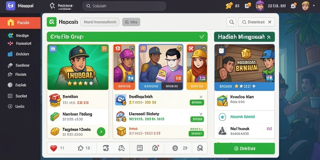 Layar utama aplikasi TOTO80 dengan tampilan yang menarik.