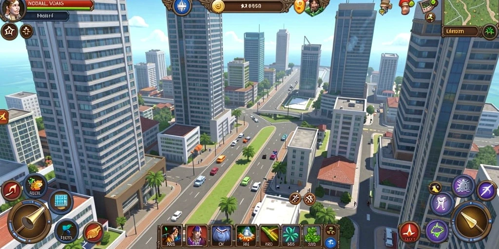 Screenshot menunjukkan antarmuka permainan yang menarik.